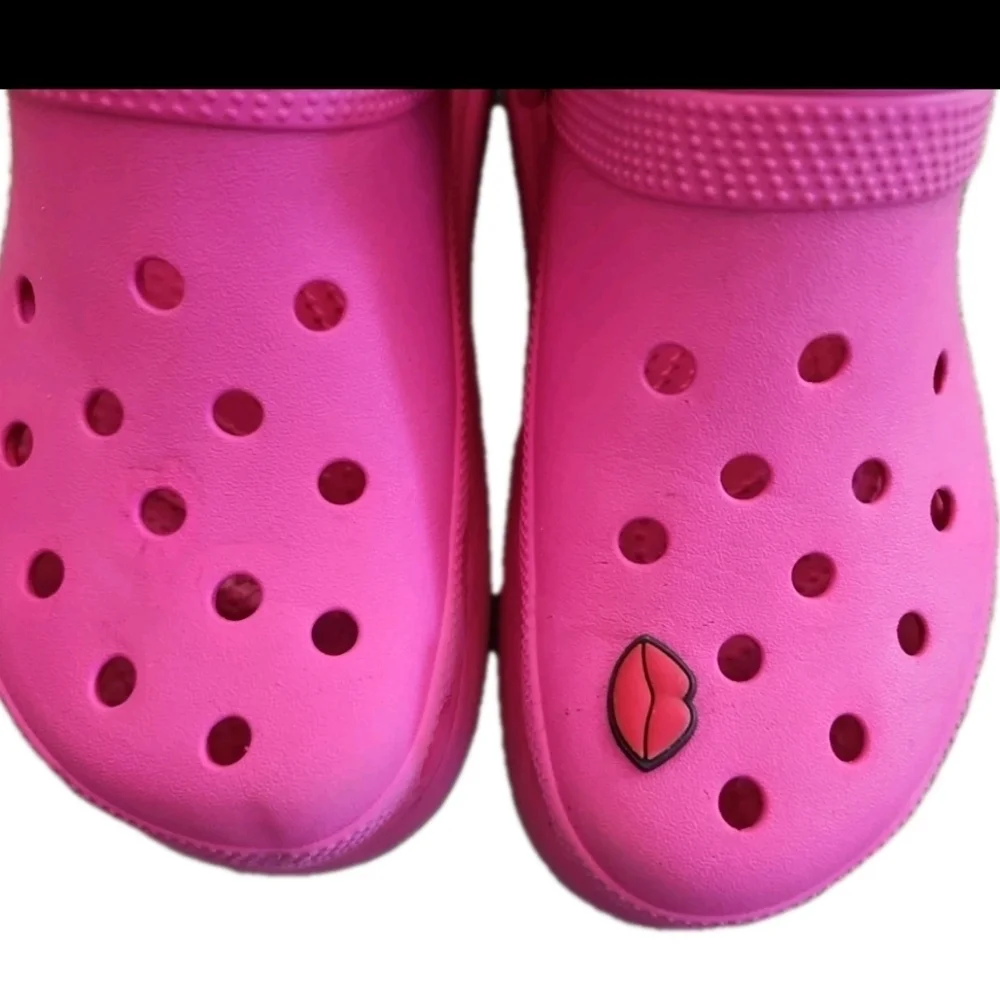 Crocs Classic Womens Pink Crush Platform Comfortable Slip-On Causal Clog 7 - Picture 11 of 13